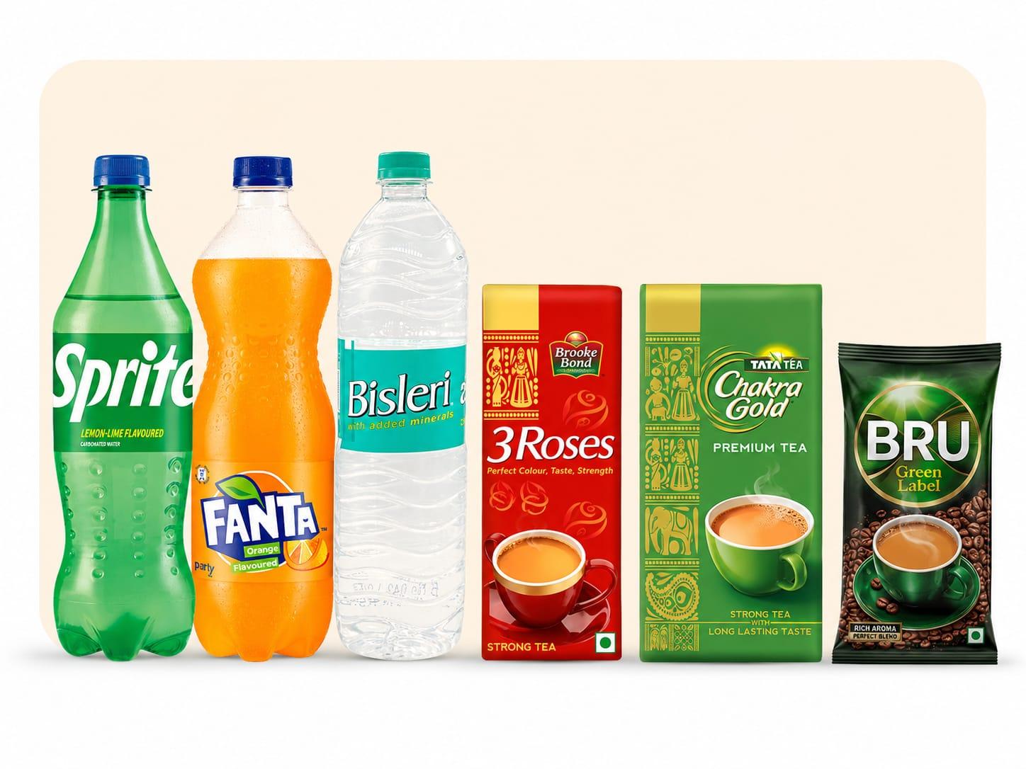 Beverages — FMCG category distributed by Ecoo Basket