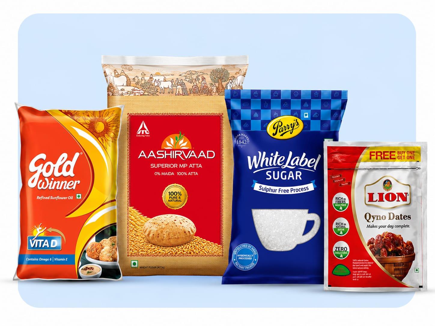 Staples & Groceries — FMCG category distributed by Ecoo Basket